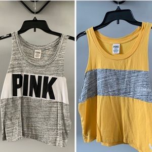 PINK tank tops - SET OF 2!